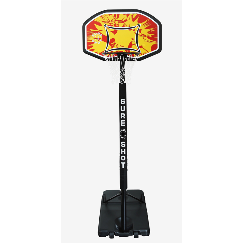 Sure Shot 514 Telescopic Portable Unit with Coloured Backboard & Pole Padding